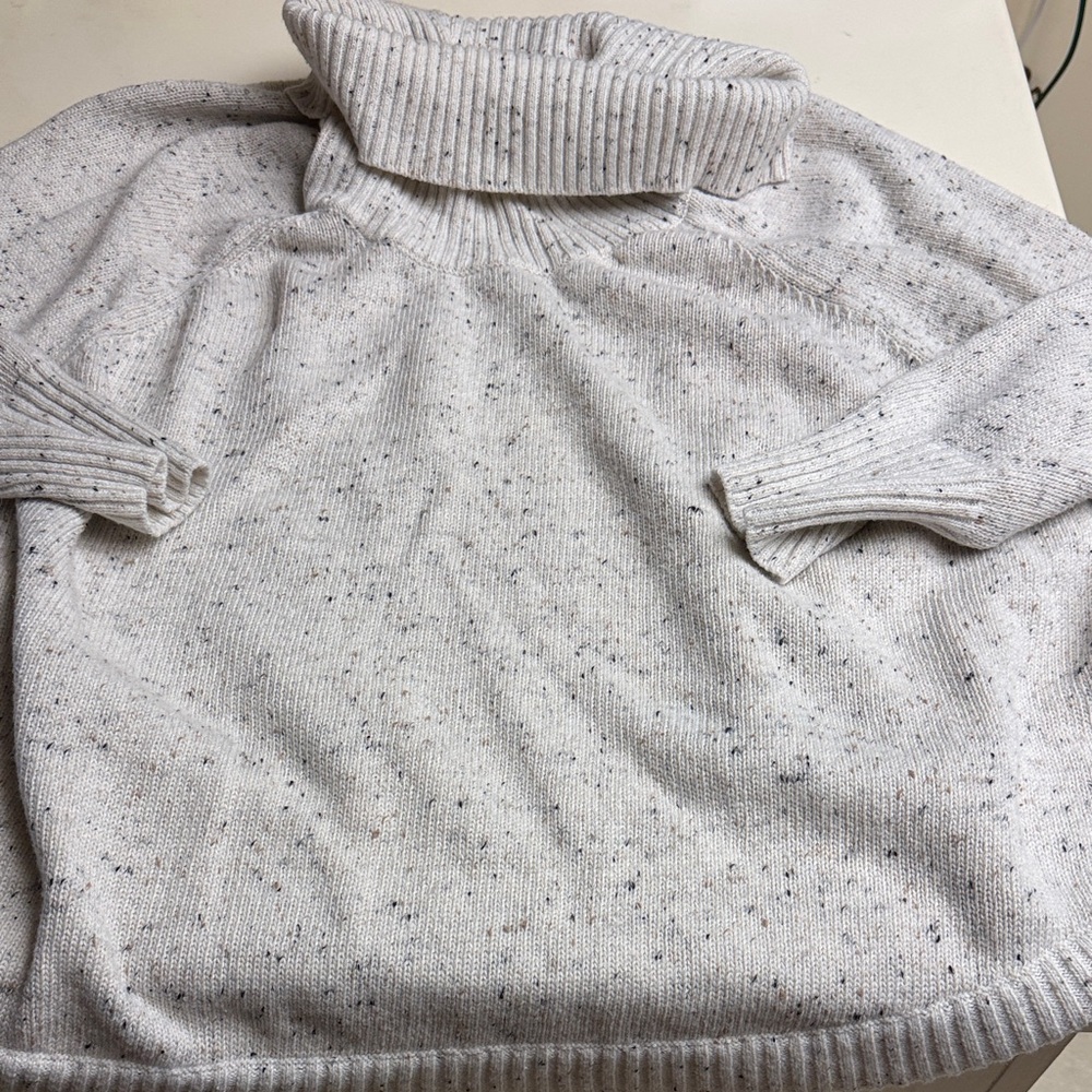 Cozy Speckled Turtleneck Sweater 3X